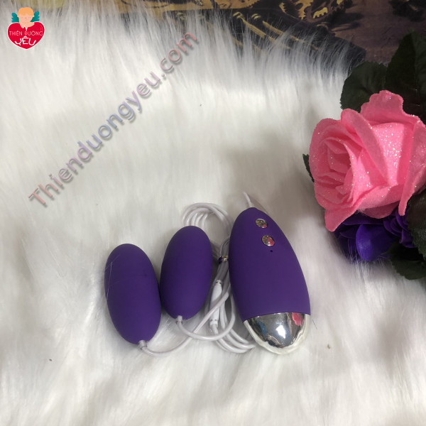 Trứng Rung Tình Yêu Chế Độ Rung 2 Đầu Massage Cực Mạnh 